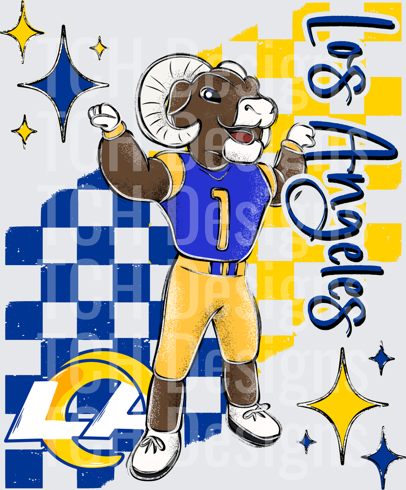 LA Rams checkered