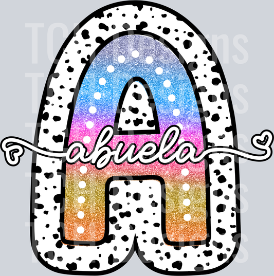 ABUELA-TIE DYE DOTTIE NAMES