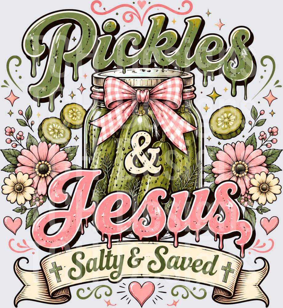 Untitled Design - Preppy Christian Pickles & Jesus PNG