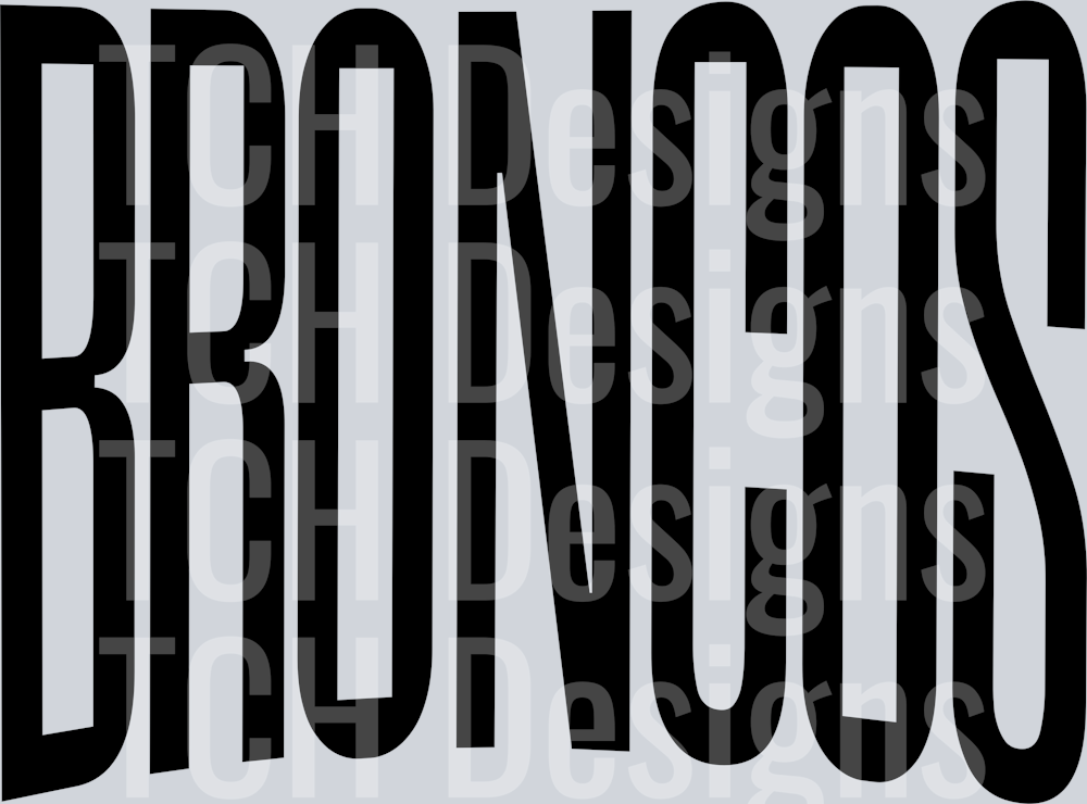 BRONCOS OVERSIZED BLACK