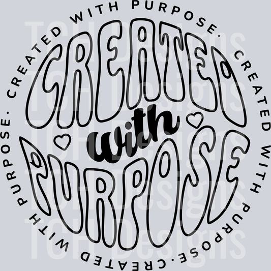 CREATED WITH PURPOSE BLACK