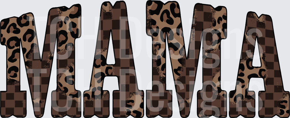 mama checkered cheetah