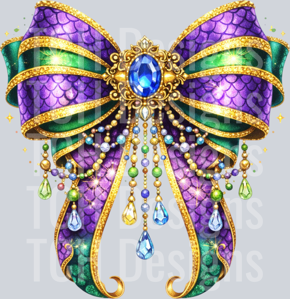 mardi gras bow