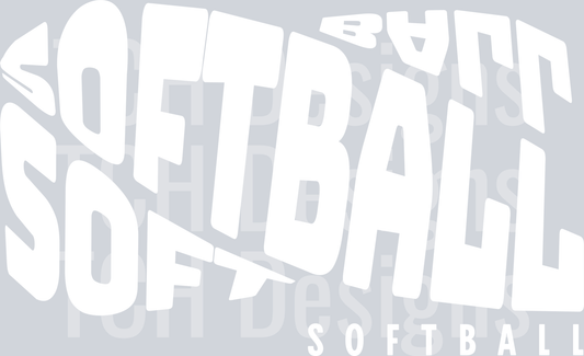 SOFTBALL CURVED WHITE