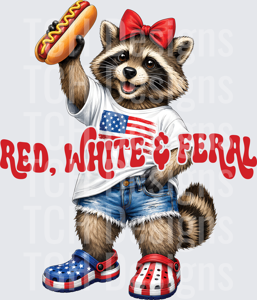 feral girl racoon