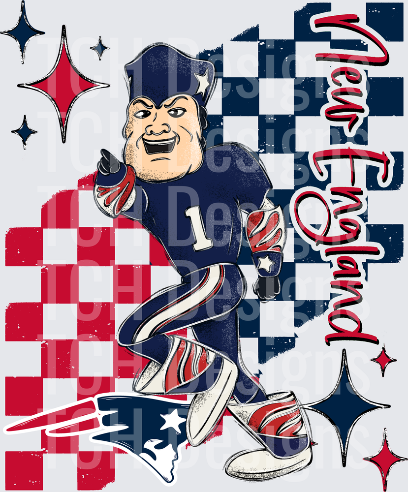 NE Patriots checkered