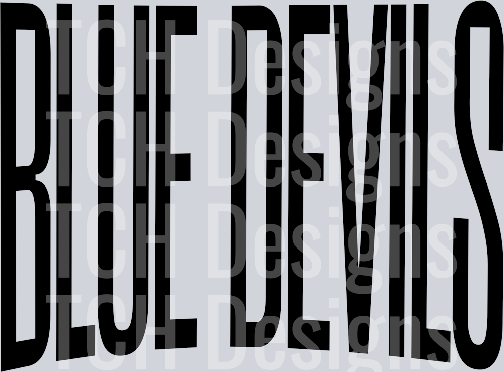 BLUE DEVILS OVERSIZED BLACK