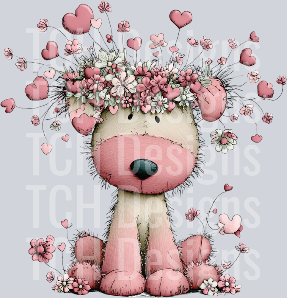 Whimsical Valentine Bunny Clipart (23)