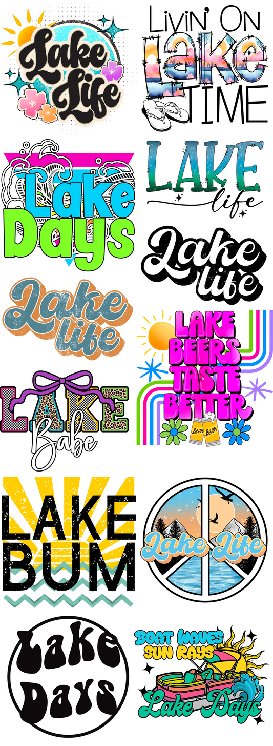 Lake Life PREMADE Gangsheet 60 inches