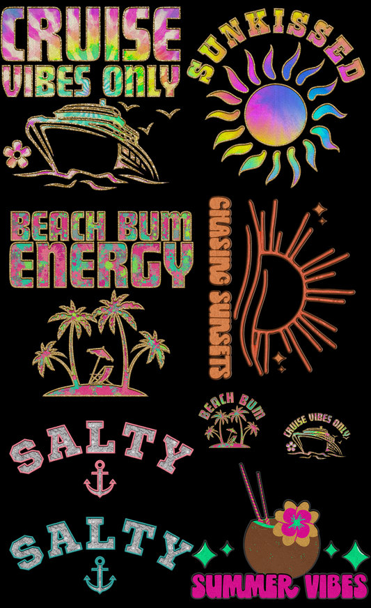 Cruise/ Summer 36-inch premade gang sheet