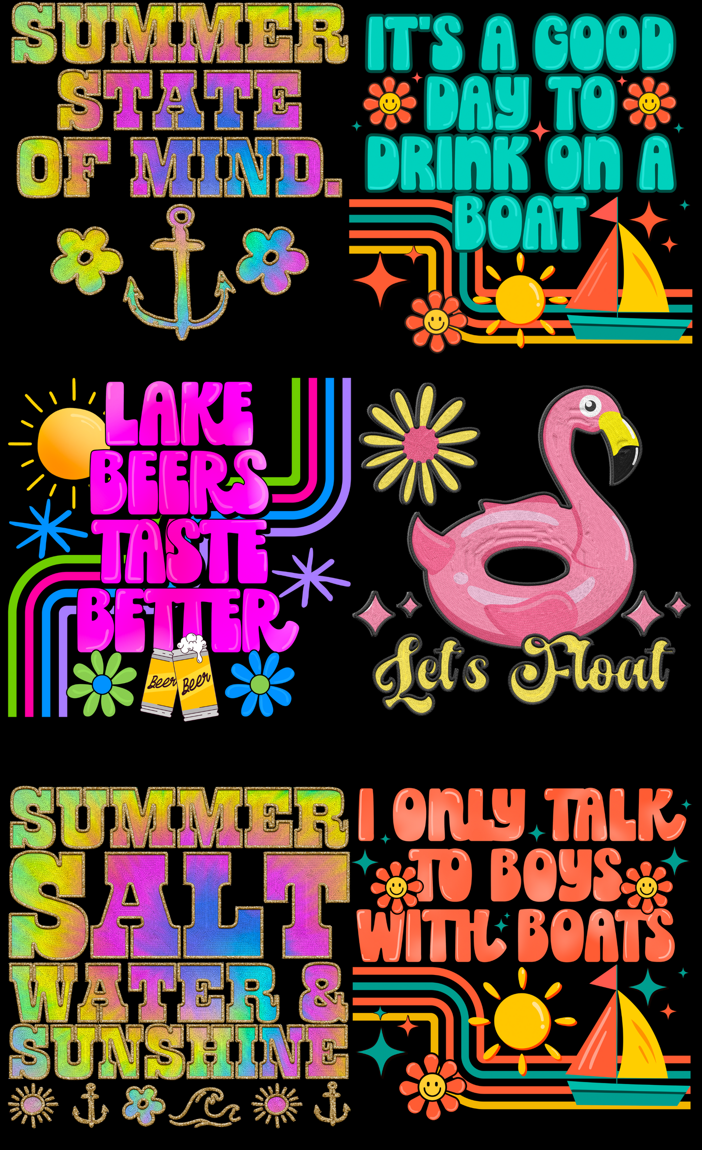 Summer State of Mind 36-inch premade gang sheet