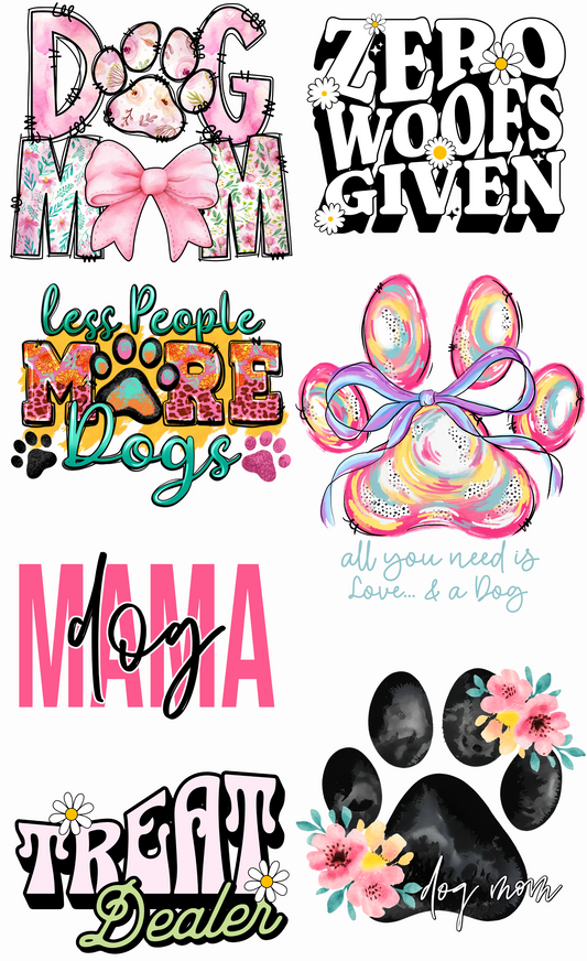 Dog Mom 36-inch premade gang sheet