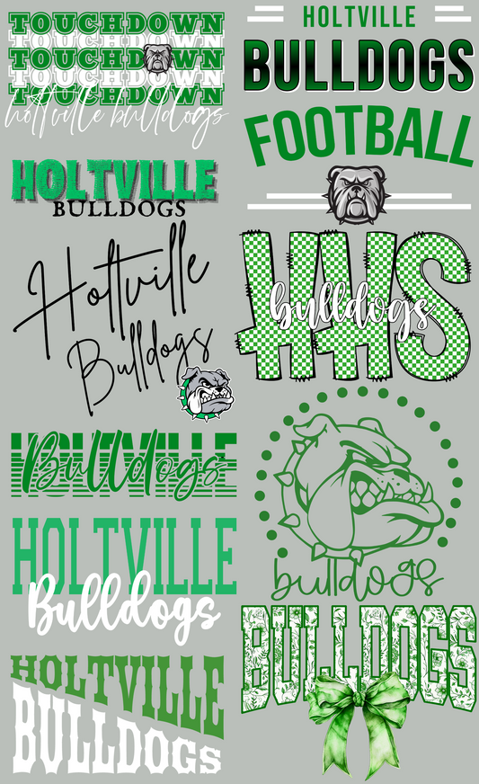 Holtville Bulldogs Mini Premade Gangsheet