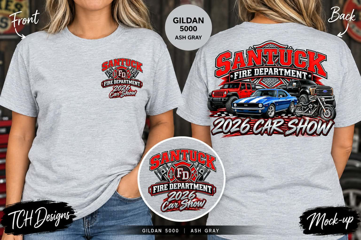FUNDRAISER TEE Santuck Volunteer Fire Department Car Show