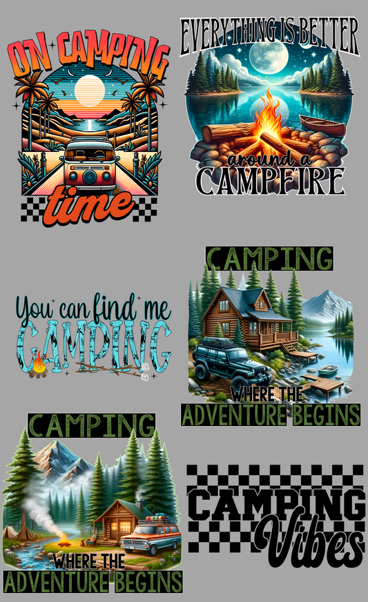 Camping Vibes 36-inch premade gang sheet