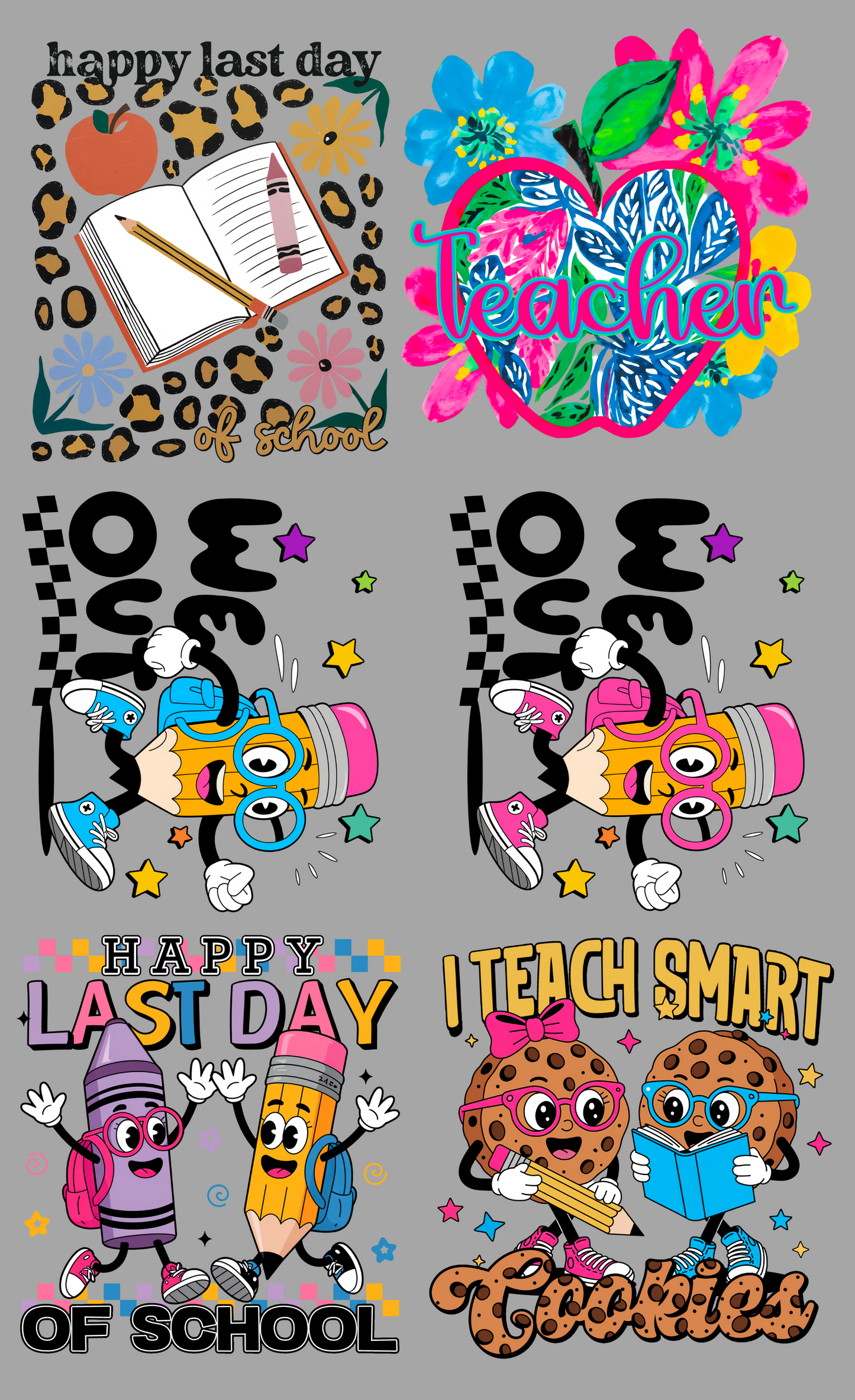 End of School Pre Made Gangsheet