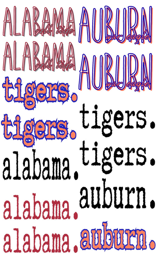 Premade Gang Auburn/Alabama Mix