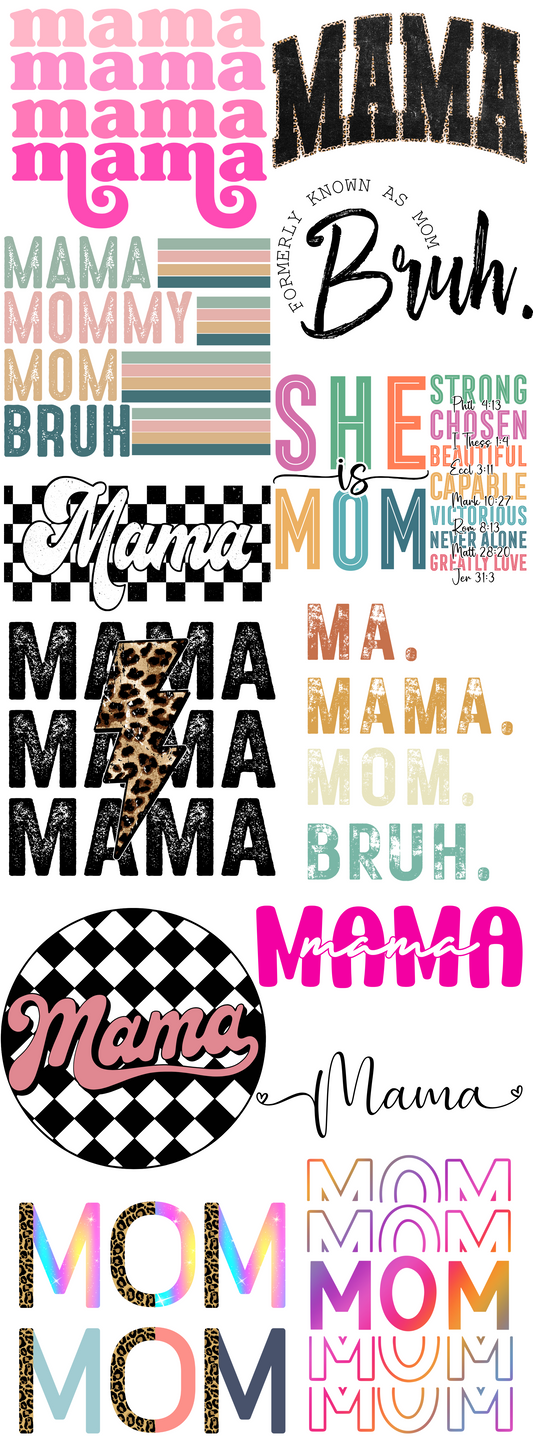 Mama/Mom PREMADE Gangsheet 60 inches