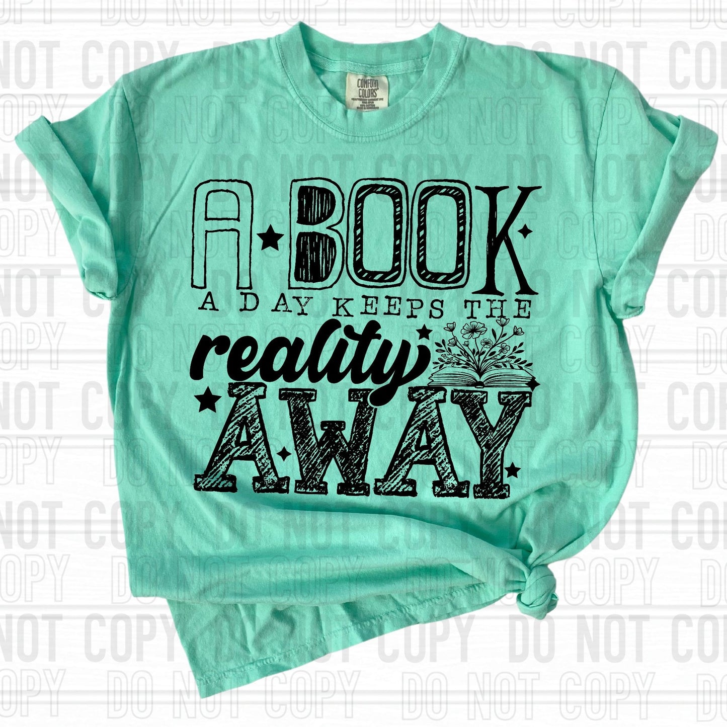 A book a day keeps reality away dtf single