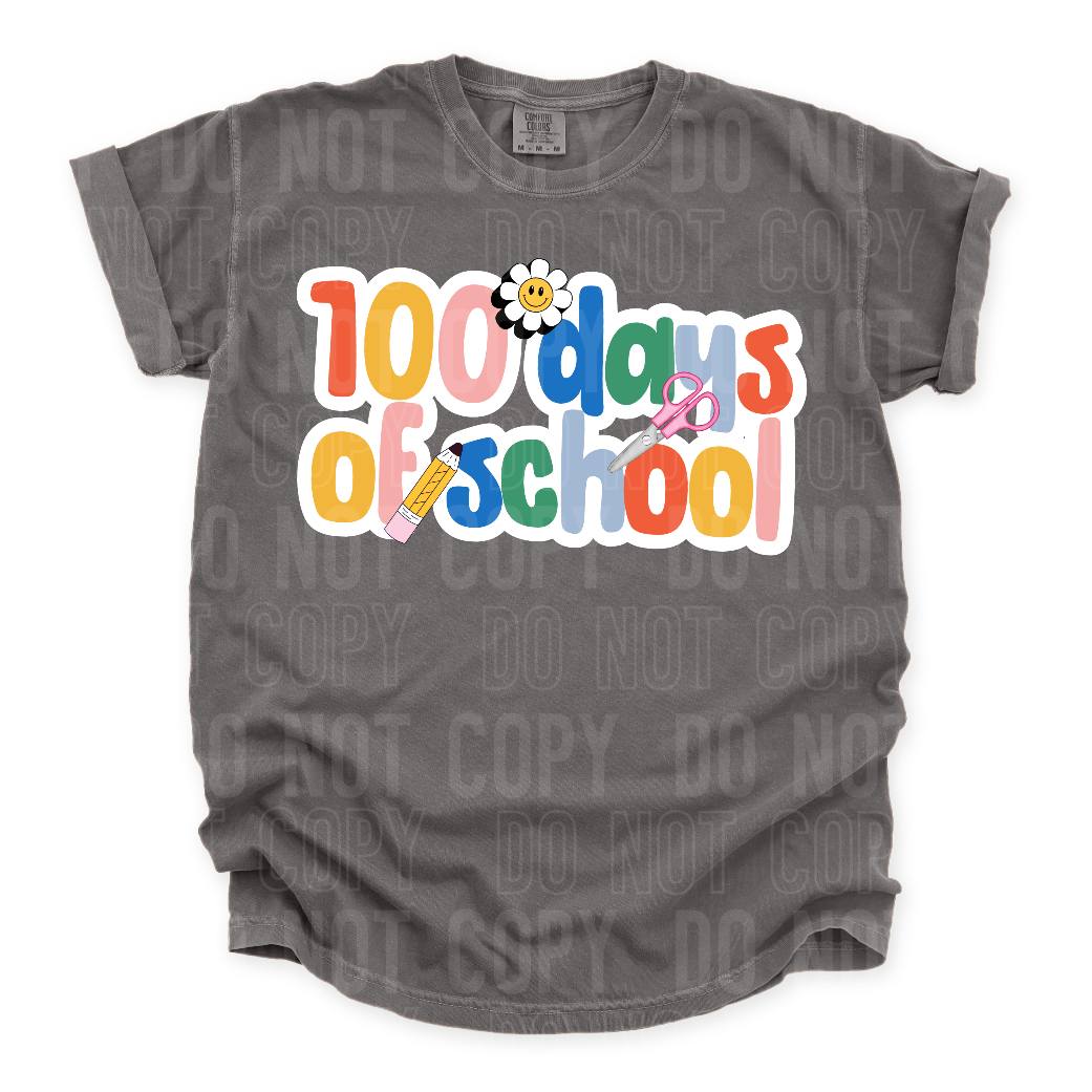 100 days of school dtf single