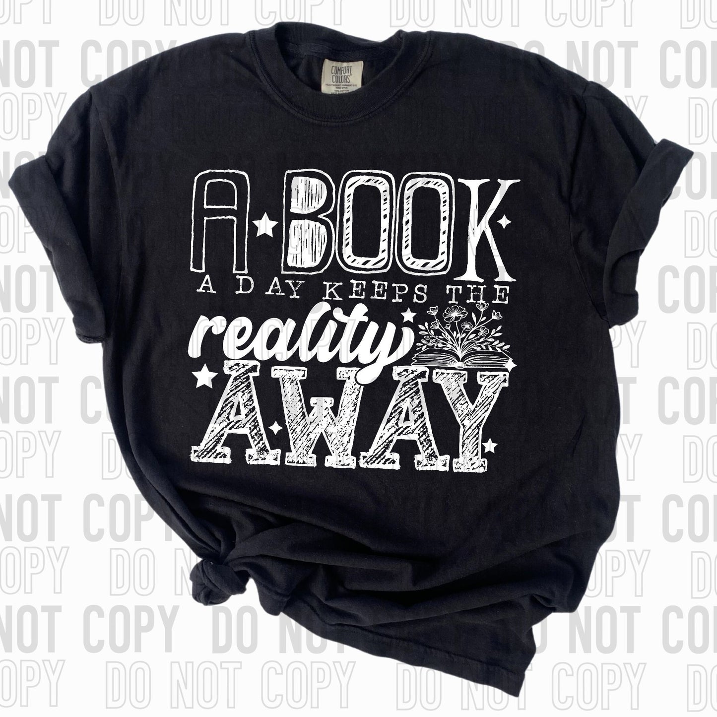 A book a day keeps reality away dtf single