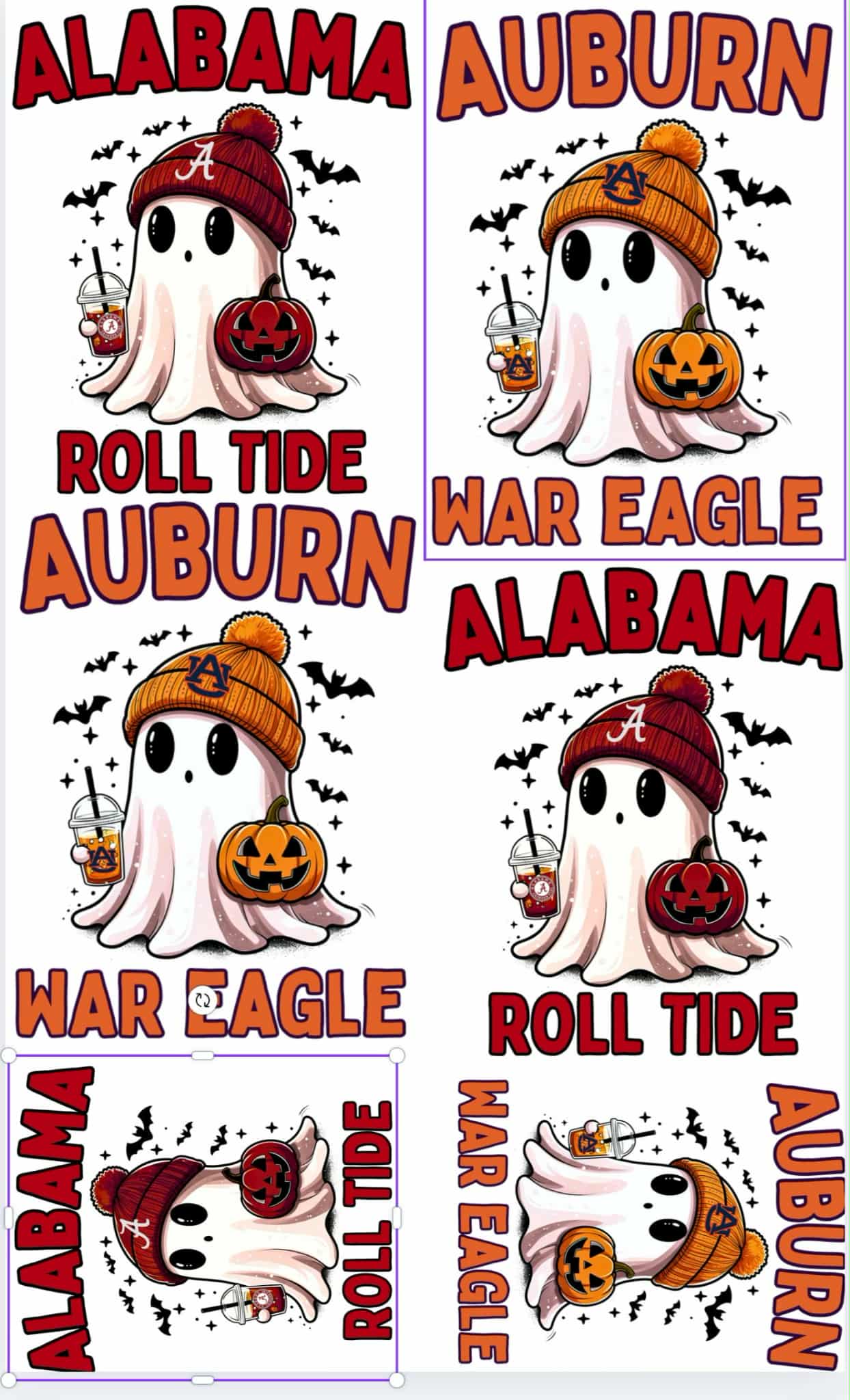 Saturdays in the South ghosties Premade 36 inch