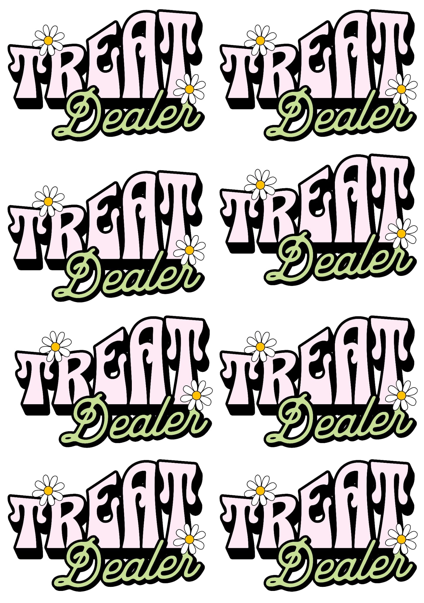 Treat Dealer 36-inch premade gang sheet