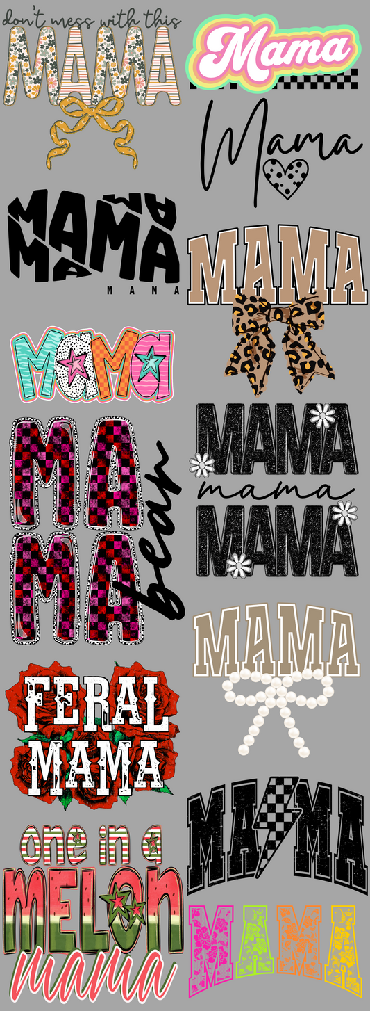 Mama/Mom #2 PREMADE Gangsheet 60 inches