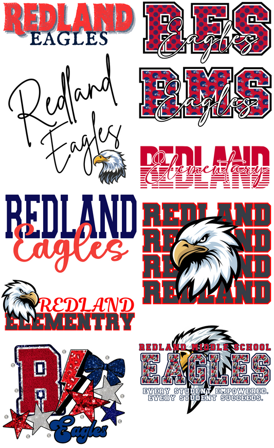Redland Eagles Mini Premade Gangsheet