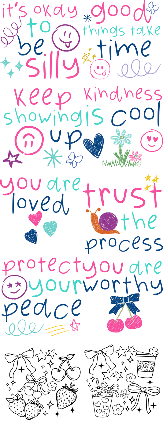 Crayola Art PREMADE Gangsheet 60 inches