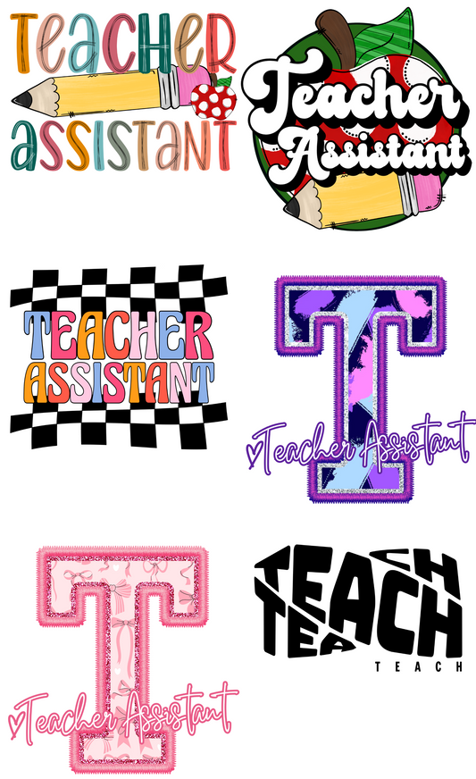 Teachers Aide  36-inch premade gang sheet