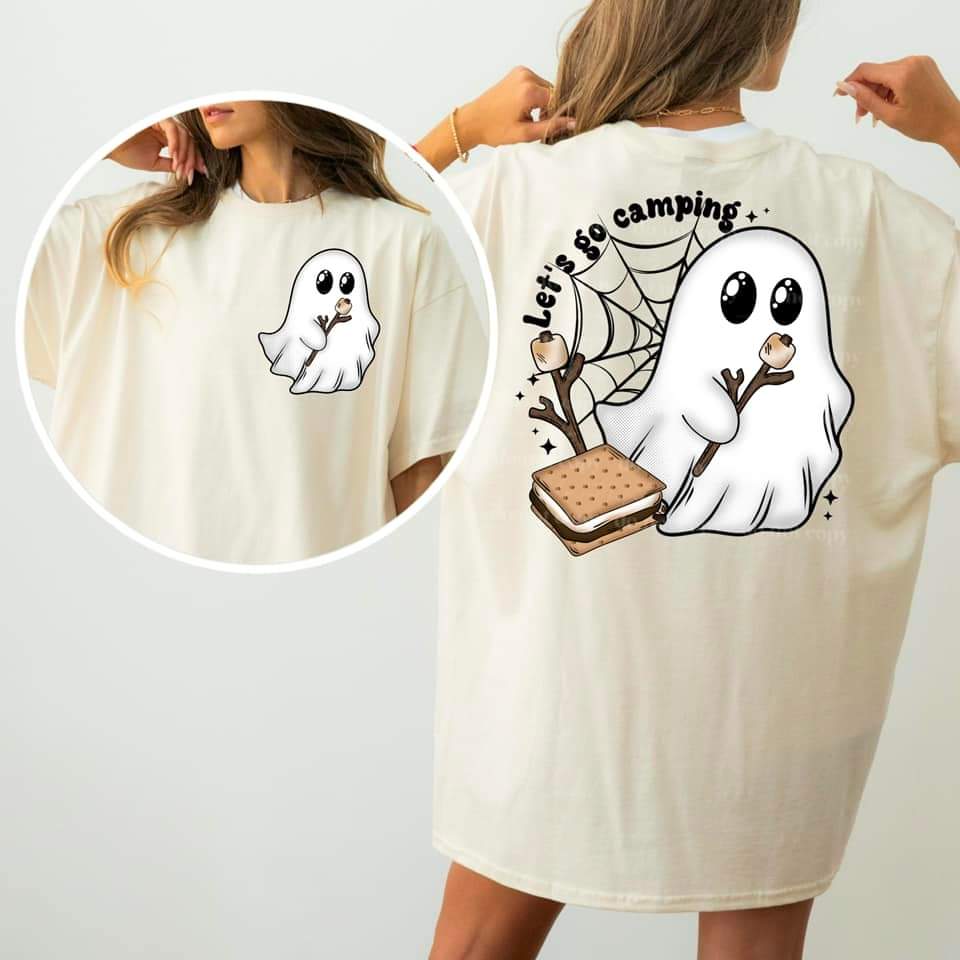 Let's Go Camping Ghost tee