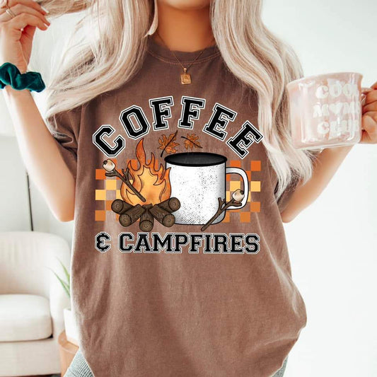 Coffee and Campfires tee