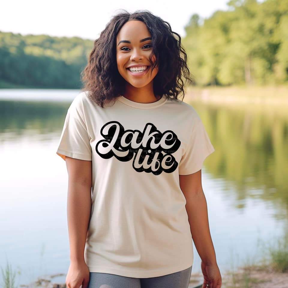 Lake Life Outline Tee