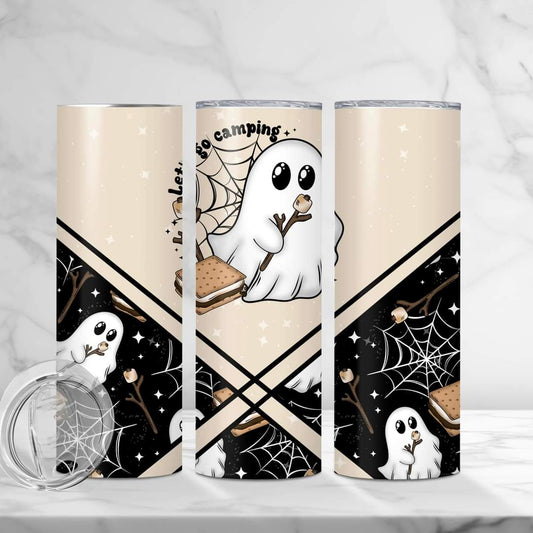 Let's Go Camping Ghost tumbler