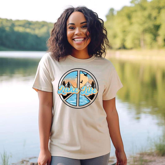 Lake Life Peace Tee