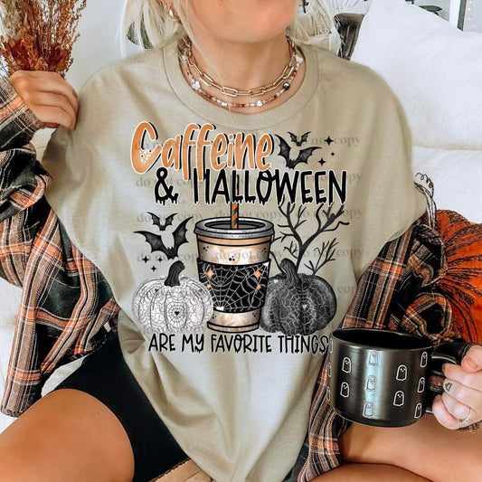 Caffeine and Halloween Tee