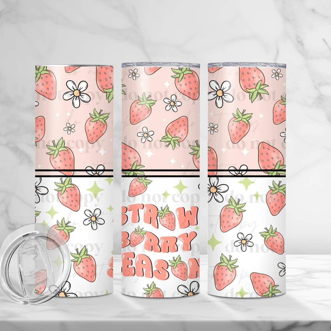 Strawberry Season tumbler