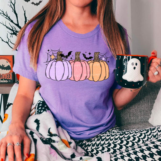 Vibrant Multicolored Pumpkins Tee