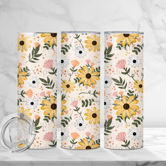 Falling Flowers tumbler