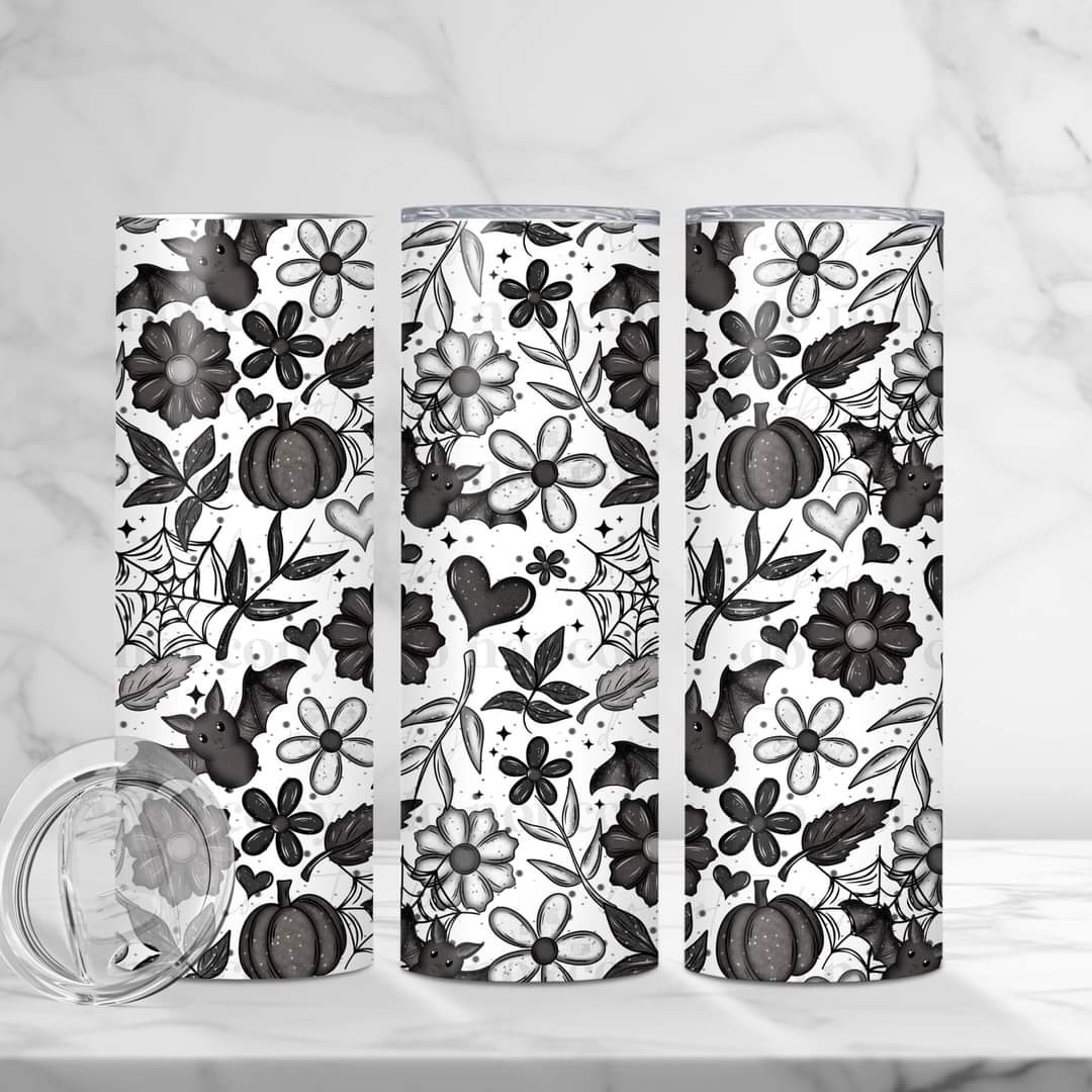 Gothic Floral tumbler