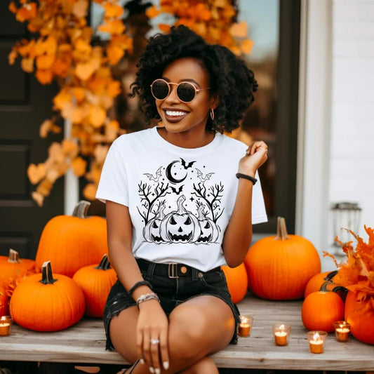 Halloween Jack-o-lantern (Short-Sleeve) Tee