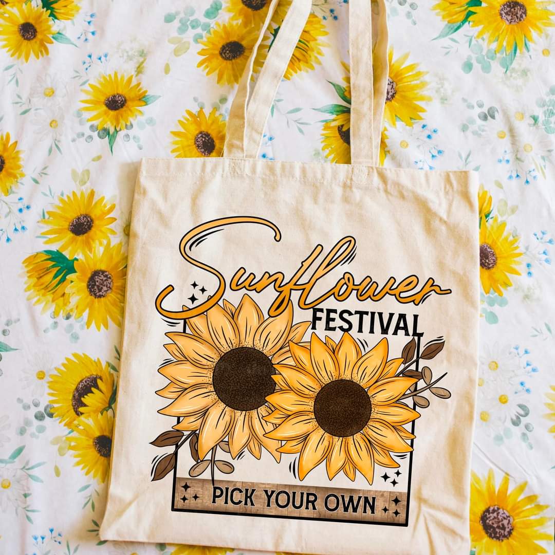 Sunflower Festival Tote Bag