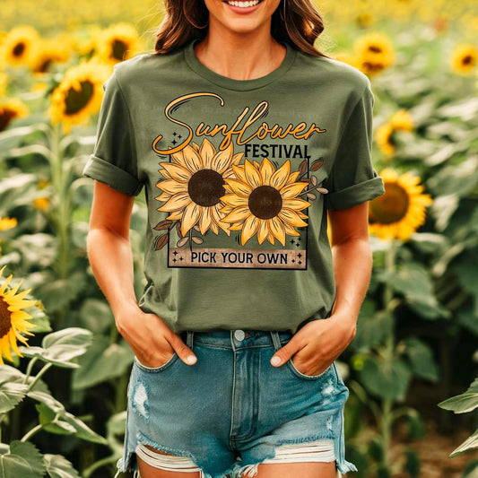 Sunflower Festival tee