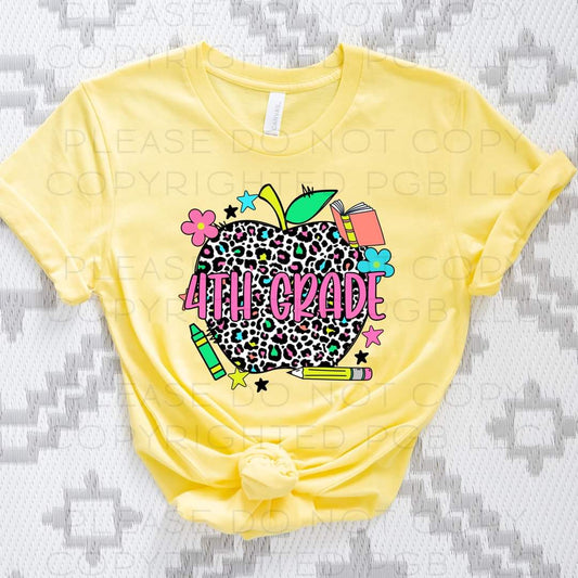 4th Grade Apple Tee