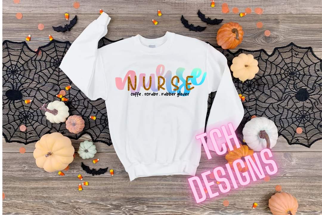 Nurse Glitter Tee