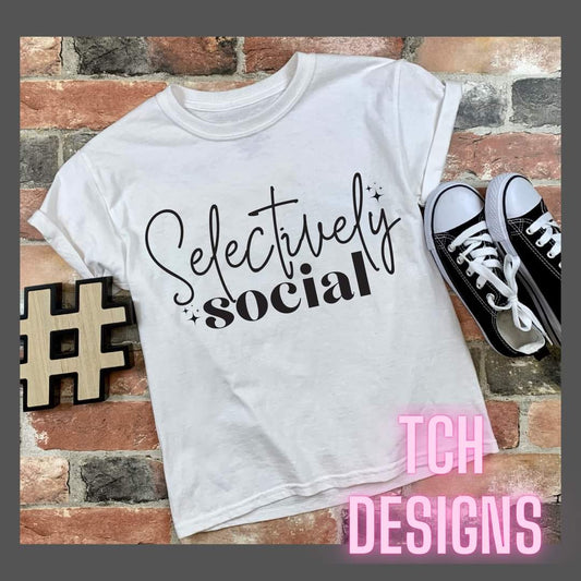 Selectively Social Tee