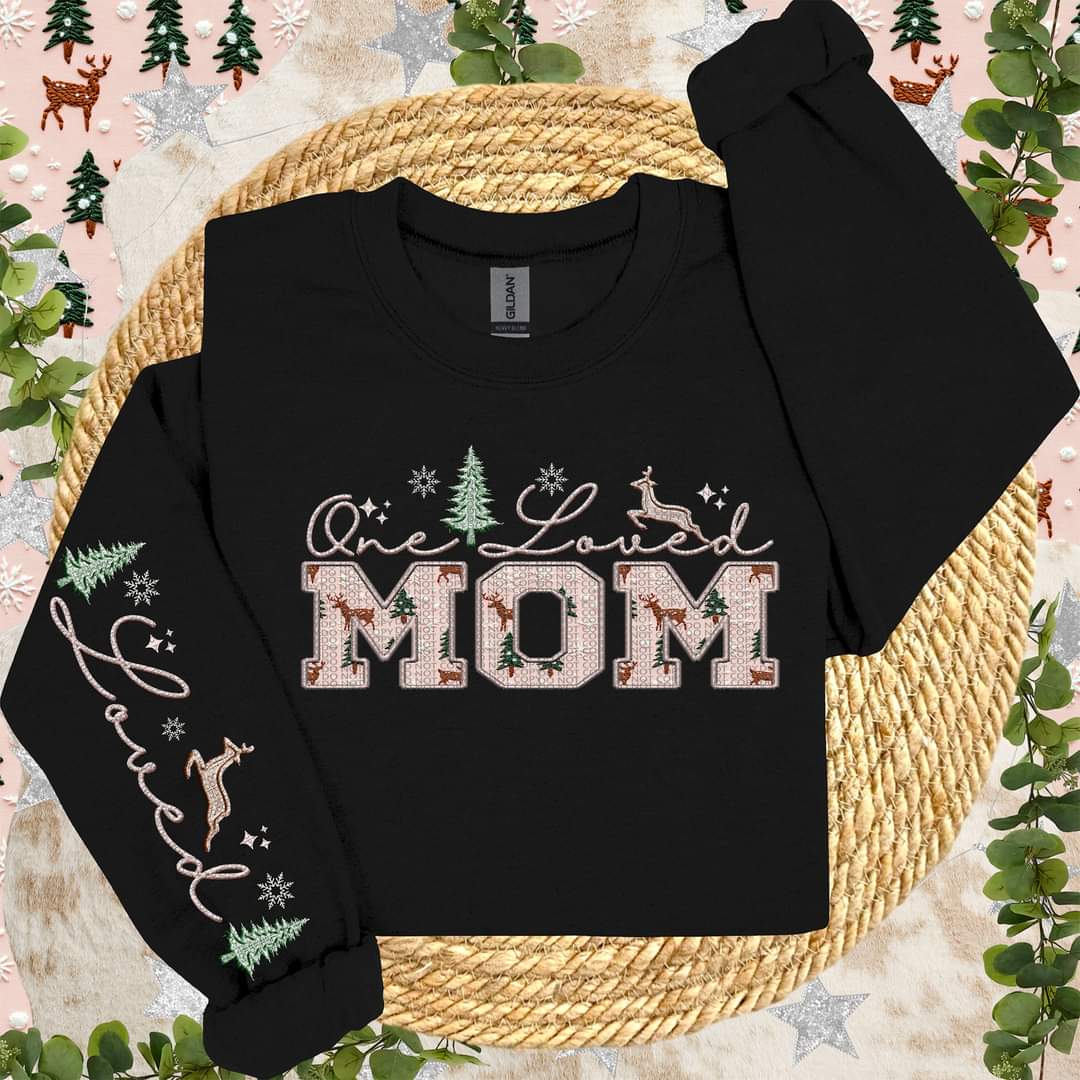 One loved mom Christmas Tee