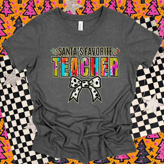 Santa's favorite teacher Tee