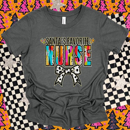 Santa's favorite nurse Tee